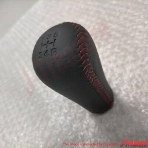 MAZDA RX-7 FD3S SPIRIT R Genuine Shifter Shift Change Knob Leather Red Stitch - Picture 1 of 12