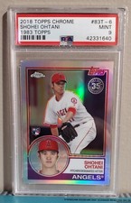2018 TOPPS CHROME SHOHEI OHTANI 35TH ANNIVERSARY REFRACTOR ROOKIE CARD RC 83T-6