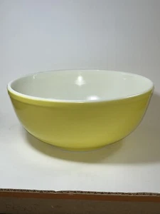 Vintage Pyrex Primär Gelb 4 Quart Rührschüssel #404 gebraucht - Bild 1 von 12