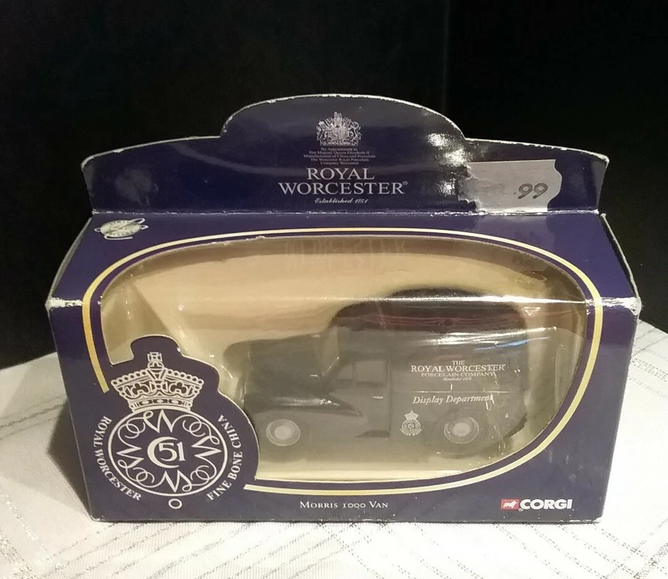 Corgi Royal Worcester Morris 1000 Van Truck Toy With Original Box- RARE!  - Image 1 of 4