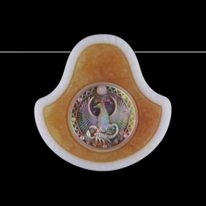 Geschnitzte Skorpion Sternzeichen MOP Perle GJ003009 - Bild 1 von 4