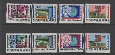 Congo (DR) #472-79 (1964 Lovanium University set) VFMNH CV $5.90 Cover