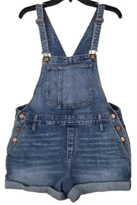 Old Navy ~Woman Size M~ Blue Denim Overalls Adjustable Straps Cotton. - Picture 1 of 9