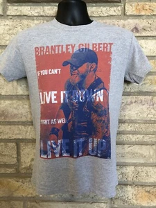 Brantley Gilbert Blackout Tour 2016 T Shirt. Live It Up. Gray Sz Small. Country - Picture 1 of 4
