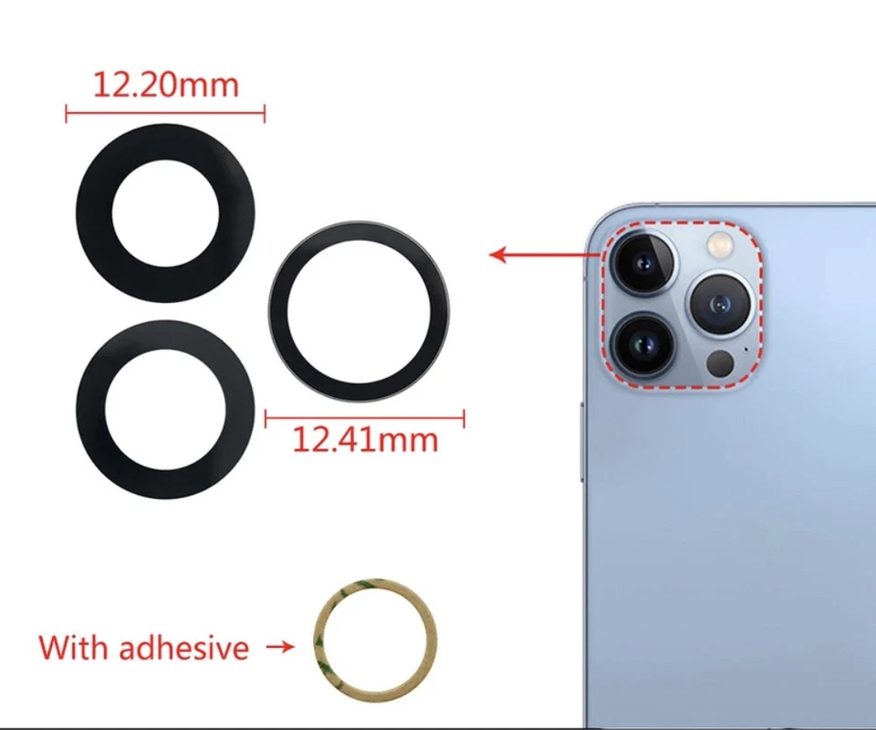 Für Apple iPhone 13 PRO Kamera Glas Set Linse Scheibe Camera Lens + Kleber