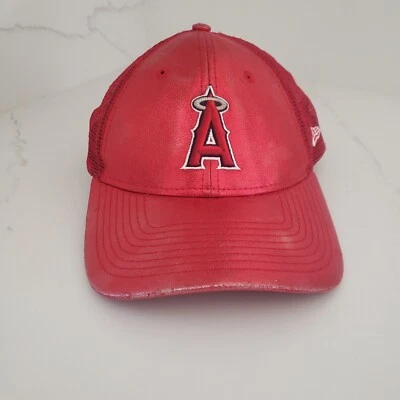 Los Angeles Angels Hat Cap Snapback Womens Red Trucker New Era MLB Baseball - Image 1 of 4