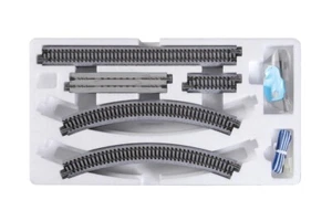 KATO 20-865 START-SET V6 OVALE Cm.140x74 COMPLETO di BINARI CAVO SCIVOLO SCALA-N - Foto 1 di 5