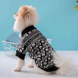 Hundekleidung für kleine Hunde Designer Luxus Haustier Pullover Pomeranian Chihuahuas - Bild 1 von 24