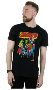 Marvel Comics Men's Avengers Assemble Black T-Shirt - NEW - Picture 1 of 2