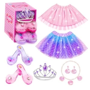 Princess Dress Up Shoes Set, Girls Dress Up Toys, Jewelry Boutique Necklace - Picture 1 of 7