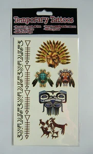 Temporary Tattoos von Jako-O Wolf Pfeil Band Fantasy Streifen Strauß Feder Pferd - Bild 1 von 2