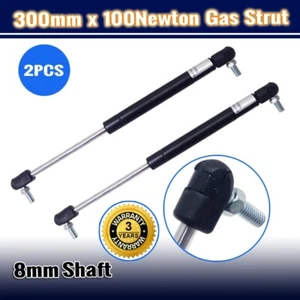 Pair 300mm 100N Gas Strut Caravan Canopy Trailer Truck Toolbox 8mm Shaft Spring - Picture 1 of 22