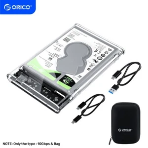 ORICO 2.5" External HDD SSD Enclosure USB 3.1 Type C 10Gbps Hard Drive Case UASP - Picture 1 of 11