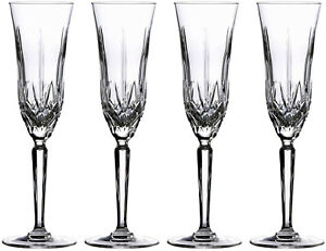 MARQUIS BY WATERFORD CRYSTAL 'MAXWELL' 4 CHAMPAGNE FLUTES 210ml (BOXED) - NEW