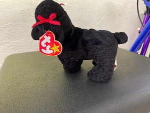 Ty Beanie Baby GiGi der Pudel Geburtsdatum 7. April 1997 neu mit Etikett - Bild 1 von 6