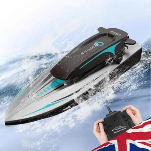 Remote Control Boat Pool Toys Max Speed 20km/h 20min Working Time for Child Kids - Picture 1 of 18