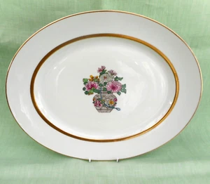 Vintage B & Co Limoges L Bernardaud & Co oval plate / underplate - 34 cm (13.5") - Picture 1 of 3