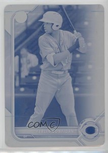 2022 Bowman Draft Printing Plate Cyan 1/1 Yerlin Confidan #BD-199 5ok