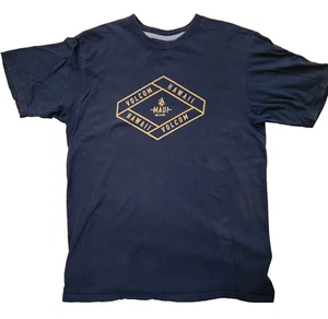 Volcom Hawaii Men Tshirt Maui Large Blue Surf Lahaina Short Sleeve FLAW 62491 - Picture 1 of 13