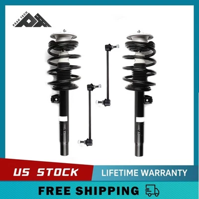 4pc Front Struts + Sway Bars for 00-05 BMW 323i 323Ci 325i 325Ci 328i 328Ci 330i Foto 1 de 4