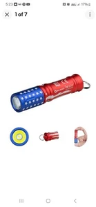 Olight i3E EOS 90 lumen portachiavi torcia elettrica torcia EDC (stelle e strisce) - Foto 1 di 6