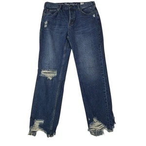 We The Free Free People Button Fly Distressed Women's Size 29 High-Rise Jeans - Picture 1 of 22