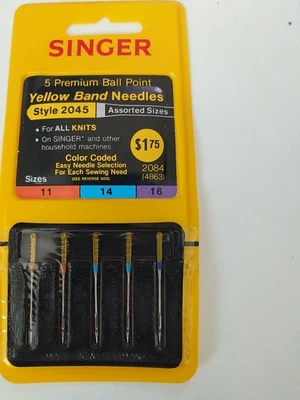 agujas máquina cantante 2045 5 asst Foto 1 de 2