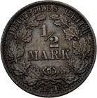 Deutsches Reich 1/2 Mark 1918 A  Silber  2,8 g Original Münze #PLY10