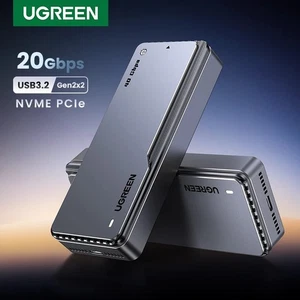 UGREEN 20Gbps NVMe M.2 SSD Case USB C 3.2 Gen2x2 Aluminum Enclosure PCIE Adapter - Picture 1 of 8