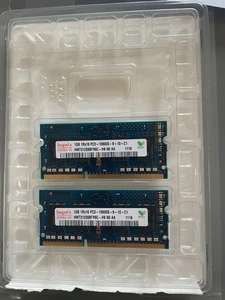 2 x Hynix 1GB 1Rx16 PC3-10600S (DDR3-1333) Memory Ram Laptop (HMT312S6BFR6C-H9) - Picture 1 of 2