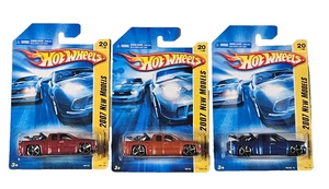 Lot of 3 Hot Wheels 2007 New Models Chevy Silverado Blue Card #020 Red Blue Ora - Picture 1 of 2