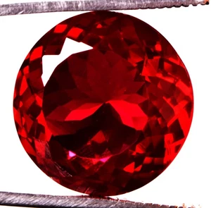 48.1 Cts. Natural Mozambique Red Ruby Round Shape Certified Gemstone - Picture 1 of 4