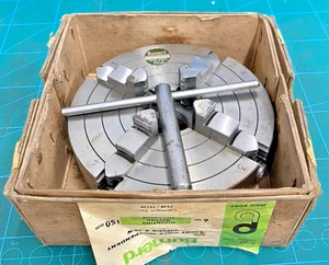 USED PRATT BURNERD 150MM 4 JAW INDEPENDENT LATHE CHUCK MYFORD THREAD 1548-16130 - Picture 1 of 4