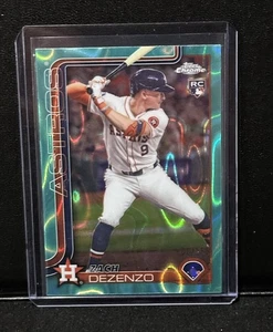 2025 Topps Chrome Zach Dezenzo RC Aqua Lava Refractor #100/199 ASTROS (294) - Picture 1 of 4