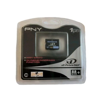 1GB OLYMPUS XD MEMORY CARD 1 GB TYPE M+ FUJIFILM OLYMPUS CAMERAS NEW/SEALED - Image 1 of 4