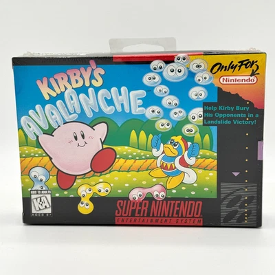 Kirby’s Avalanche – Super Nintendo SNES – Factory Sealed – Collector’s Item - Image 1 of 4