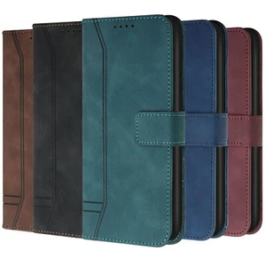 Retro PU Leather Flip Wallet Stand Phone Cover for Xiaomi Poco X3 NFC Note10 Pro - Picture 1 of 17
