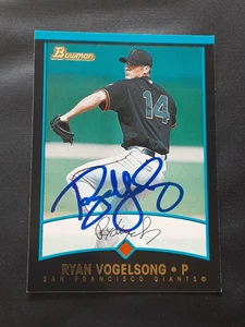 RYAN VOGELSONG PITCHER SF GIANTS AUTOGRAPHED SIGNED 2001 BOWMAN BASEBALL CARD - Picture 1 of 1
