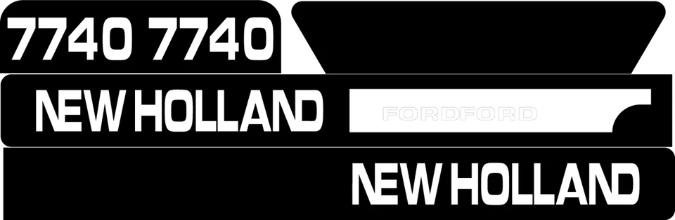 Juego de calcomanías para tractor 7740 New Holland Foto 1 de 1