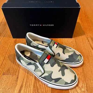 New Tommy Hilfiger Oaklyn Camo Print Slip on Sneakers Size 5 M - Picture 1 of 8