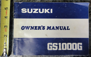Suzuki Owner's Manual GS1000G March 1981 Part No. 99011-49051-03A
