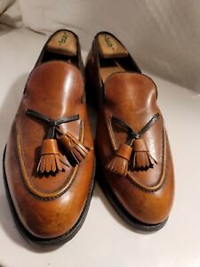 Footjoy Classics Brown Leather Tassel Loafers USA sz 8.5 C VINTAGE SHOW STOPPERS