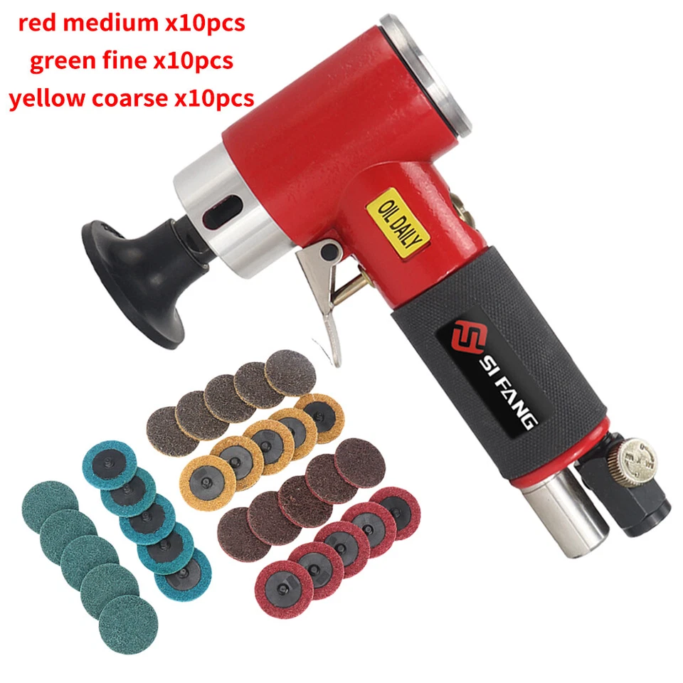 31PC 1/4" 90 DEGREE RIGHT ANGLE AIR DIE ANGLE GRINDER CUT OFF TOOL HEAVY DUTY - Image 1 of 4