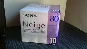 10 Minidisc Sony Neige Série 4 MD 80 min - Photo 1/4