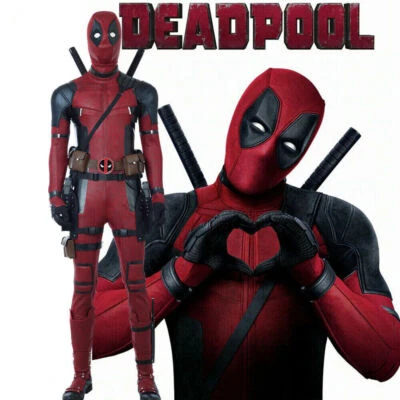 Disfraz de Disfraz Deadpool Rojo Body Armadura Traje Halloween Conjunto para Hombres Adultos Foto 1 de 4
