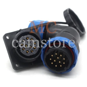 SD28 12Pin Aviation Cable Connector,Circular Elbow Connector Plug Socket IP67 - Picture 1 of 6