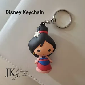 Disney Princess Mulan Figurine Rubber Collectible Keychain - Picture 1 of 5