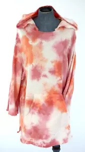 Michael Stars Hoodie Sweatshirt Dress Tie Dye Cosy Terry Urban Lounge Wear  S - Picture 1 of 11