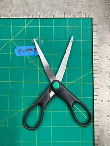 Vintage 7" Westcott KleenEarth Recycled Stainless Steel Scissors W/Black Handles - Picture 1 of 5