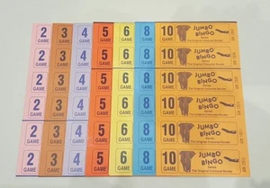 6000 BÜCHER 2 SEITEN (SPIELE) 12 ZUM ANSEHEN JUMBO BINGO TICKETS BLATT - Bild 1 von 1